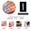 MISUD Press on Nails Extra Long Square Fake Nails Glossy