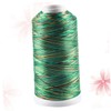 LALAFINA Strand Ice Silk Thread Dark Green for Jewelry Making