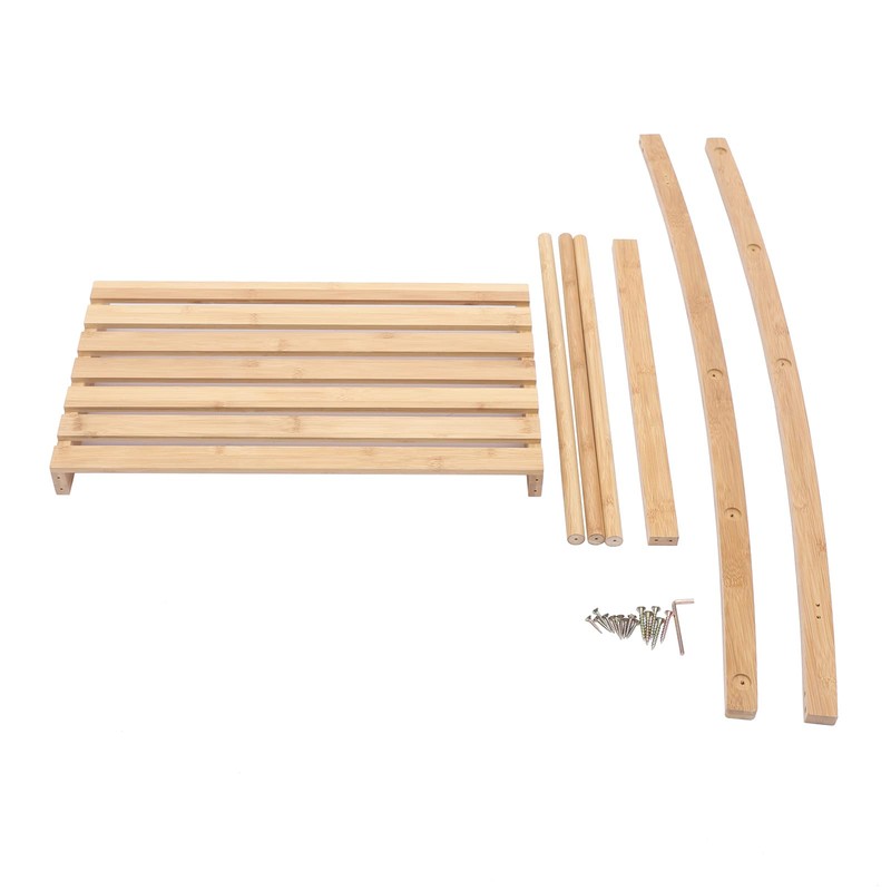 3 Tier Bamboo Towel Rack with Storage Shelf for Bathroom,