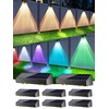 Brizled Solar Fence Lights Outdoor, 8 Pack 9 Colors &