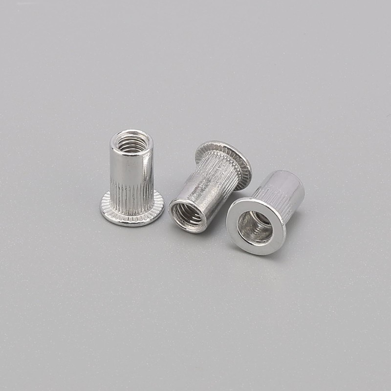 Unxuey Pack of 100 M5 Aluminium Alloy Rivet Nuts Knurled