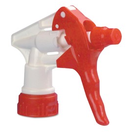 Boardwalk BWK09229 9.25 in. Tube Trigger Sprayer 250 for 32 oz. Bottles - Red/White (24/Carton)