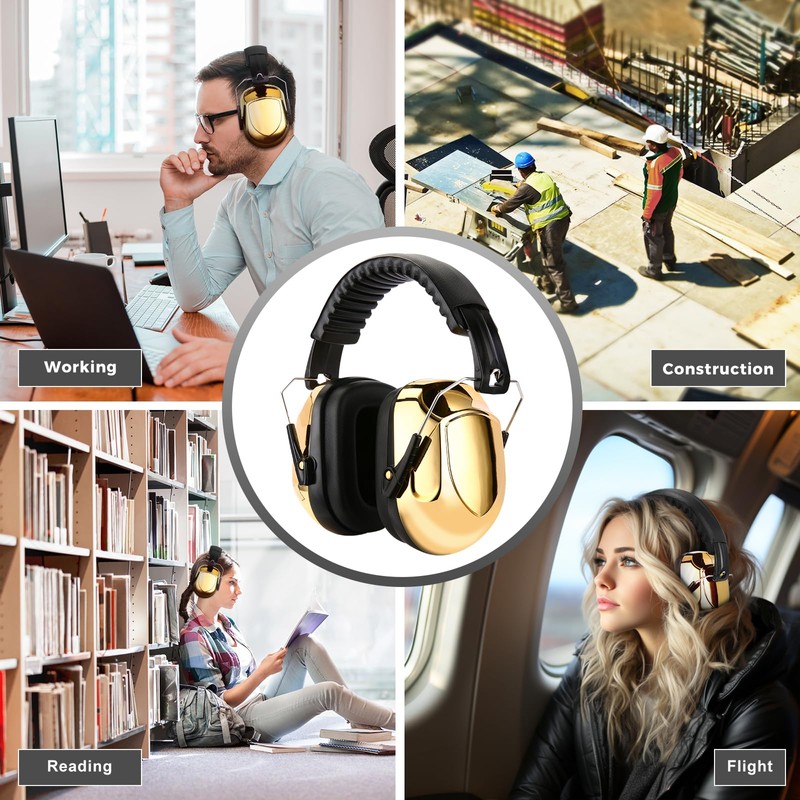 ProCase Noise Cancelling Ear Muffs, NRR 28dB Ear Protection Noise