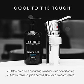 Pacinos Shave System Cooling Shave Gel, 8 Ounce