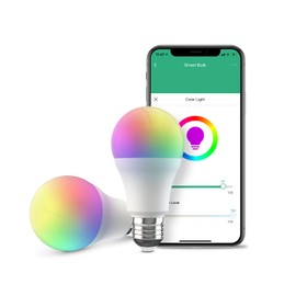 Broadlink Smart Wi-Fi Bulb, RGB Multicolor Changing Dimmable LED Light, A19 E26 10W, Works with Alexa, Google Home, Siri and IFTTT, No Hub Required (2 Bulbs)