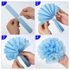M METERXITY 10 Pack Tissue Pom Poms Flowers - Wedding