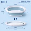 Admygo Thickened Collapsible Washing Up Bowl, Space Saving Camping Sink