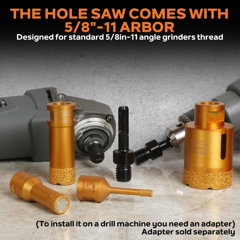 KSEIBI 615289 Diamond Hole Saw, 3-1/2 Inch (89mm) Diamond Core