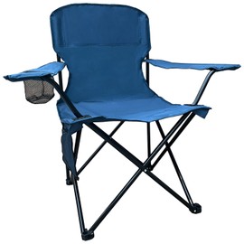 SAILARY Folding Outdoor Beach Camp Chair with Cup Holder, Storage Pocket, Waterproof Bag Outdoor Arm Chair, Supports 225LBS, Cyan