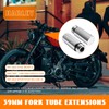 Eumti 39mm Fork Tube 3" Extension Kit Chrome Compatible With