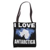 I Love Antarctica Map Iceberg Explorers Tote Bag