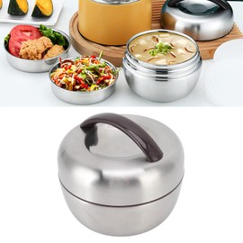 Vacuum Insulated Lunch Box Thermal Vacuum Lunch Box 0.8L Container Bento Box Adult 304 Stainless Steel Leakproof Portable Double Layer Vacuum Bento Box for Kids Adults