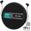 Tragbarer CD-Player mit Dual-Lautsprechern | Antischock, USB/AUX, LCD-Display | 5