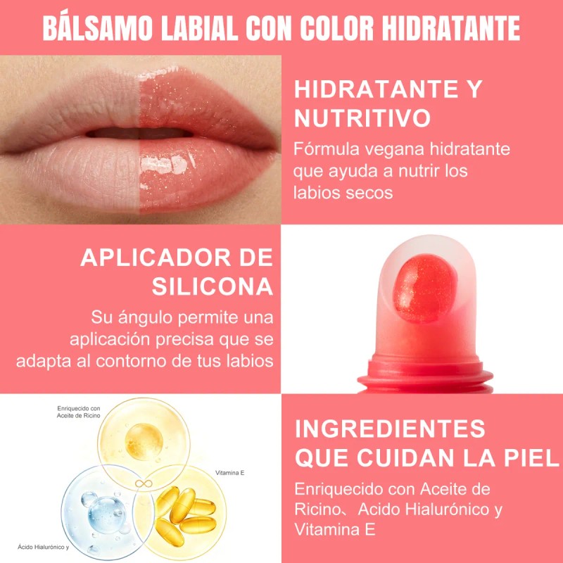 Brillos De Labios Hidratante Lipgloss Protección Solar 15ml