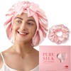 LitBear 100% Mulberry Silk Bonnet for Sleeping Women, 22 Momme