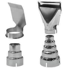 4Pcs Heat Gun Nozzles Kit, Heat Gun Accessories, Stainless Steel Reflector Nozzle, Hot Air Gun Soldering Station Nozzle Tool