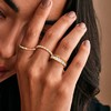 KAERUN Stackable Gold Rings for Women Non Tarnish 14K Gold