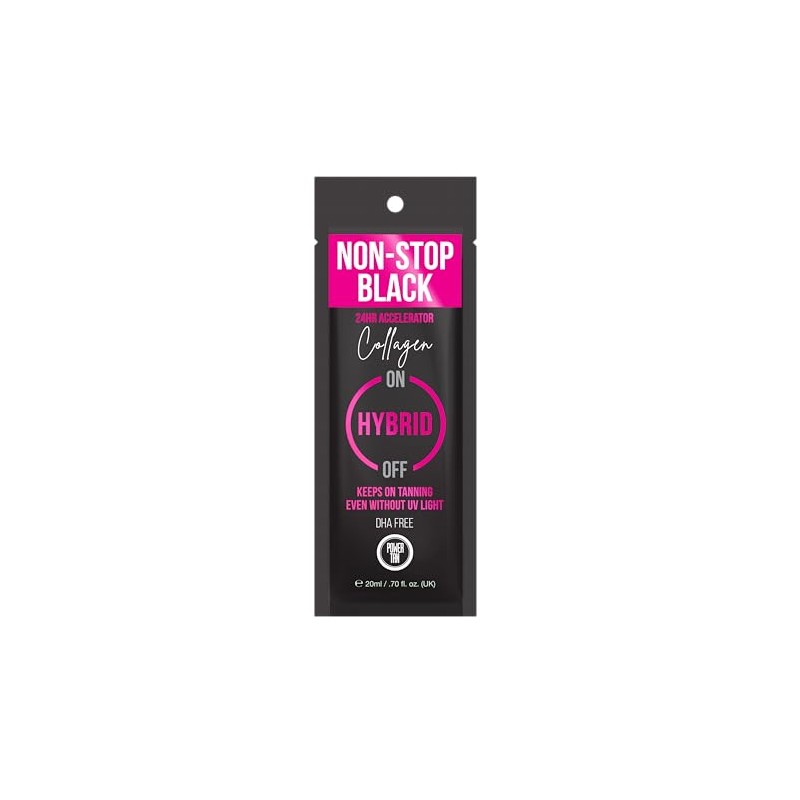 Power Tan Non-Stop Black Collagen Hybrid 24 Hour Sunbed Tanning