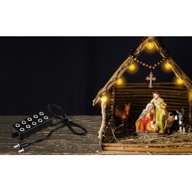 MaMeMi 5-Way CRIB LIGHT PLATE FOR Nativity Scenes Nativity Accessories Lighting Nativity Scene Supplies / Nativity Scene Accessories