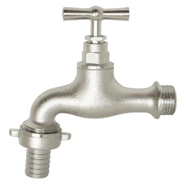 SOMATHERM FOR YOU - Irrigation tap valve - Check 15/21-20/27 nose - nickel-plated brass - nose arrangement