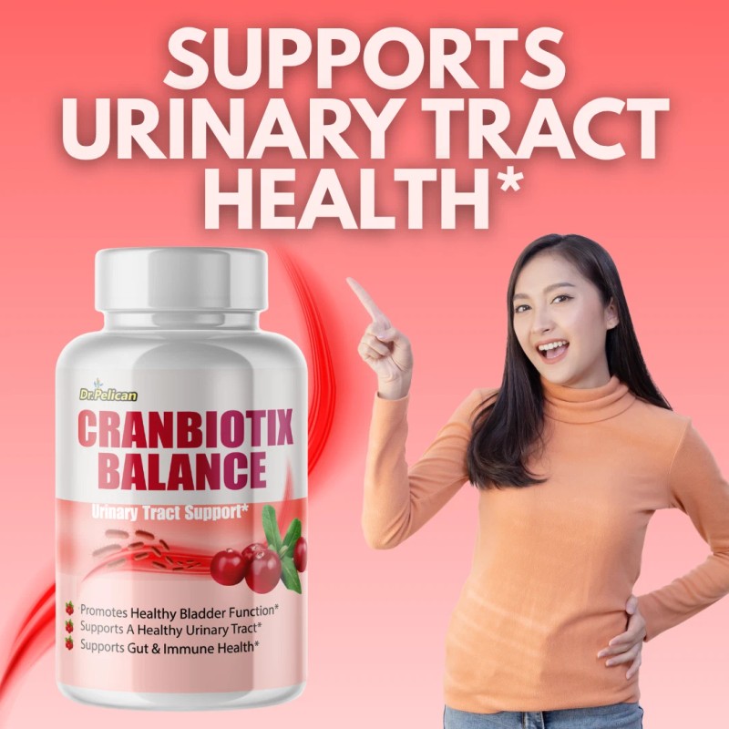 Pelican Vitamins Cranbiotix Balance- Gut & Urinary Tract Support- 60