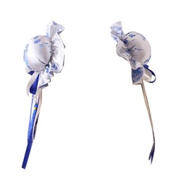 TTYAO REII Vintage Hair Clips 2Pcs Chinese Style Cheongsam Hair Accessories Girls Round Bun Hairclips for Party (Royal Blue)