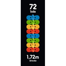 Smoby FleXtreme Track Extension - 72 Tracks for Flextreme Starter Kit, Racing Track for Cars Ages 4+, Flexible Track with Driving Overhead Function