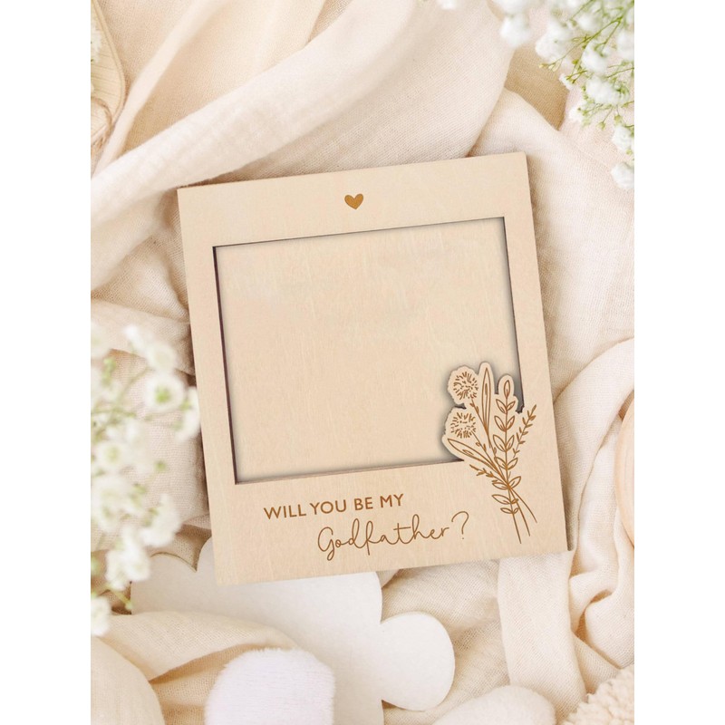 Joli Coon Godfather proposal picture frame - Will you be