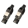 songyea RJ45 Connector, Cat7 Plug, Cat6A Network Plug, Tool-free Field