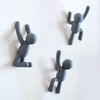 Umbra Buddy Hooks Set of 3 Dark Grey - Decorative