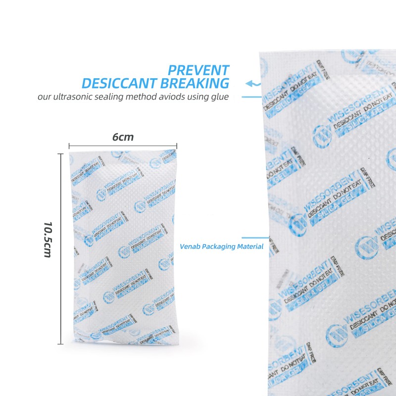 Wisesorb Wisesorb 30 Packs 20 Gram Silica Gel Packets, Dessicant