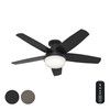 Hunter Fan 48 Inch Black Ceiling Fan with LED Light