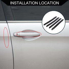 Hihaha Car Door Guard Protector/Exterior Car Protection Bumper Protector for Car Vehicle RV Truck Pickup/Anti-scratch Collision PU / 4 Pcs Black