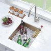 BoomHoze Gold Bar Sink, 13 x 15 Inch Undermount Kitchen