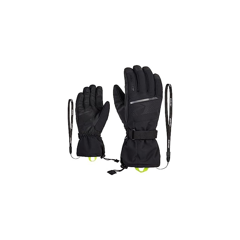 Ziener Men's Gentian Ski Gloves/Winter Sports | Waterproof, Long Cuff,