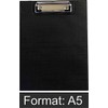 D. Rect 009565 Clipboard Folder A5 Plastic Black