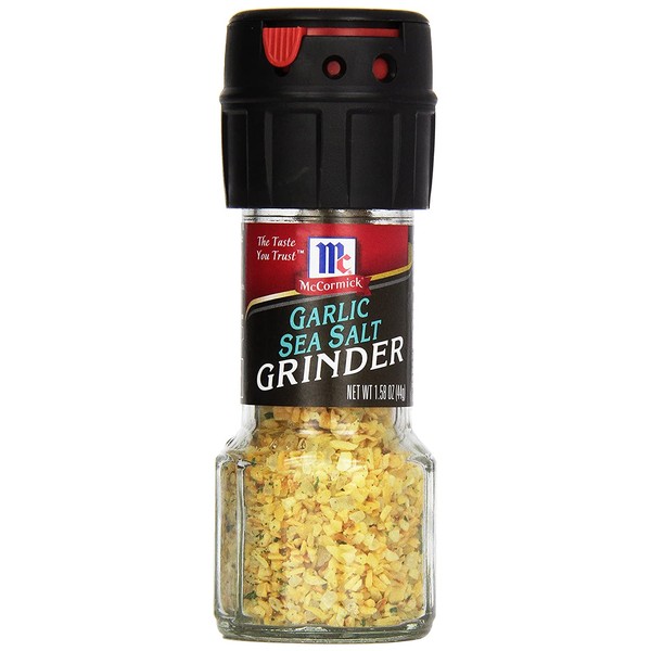 McCormick Garlic Sea Salt Grinder, 1.58 oz (Pack of 6)