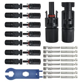 QUICTIGRY 8 Pairs Solar Plugs, Male/Female Solar Panel Connectors, Solar Plug for Photovoltaic Solar System/Solar Cable, PV Plug