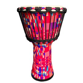 TAOSKNE Hand Drum, Djembe, Bongo, Congo,Easy to learn and portable， Suitable for Beginners and Professional Drummers (Red)