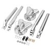 Unbranded Chrome Swingarm Covers Kit For Harley Softail 08-17 Deluxe