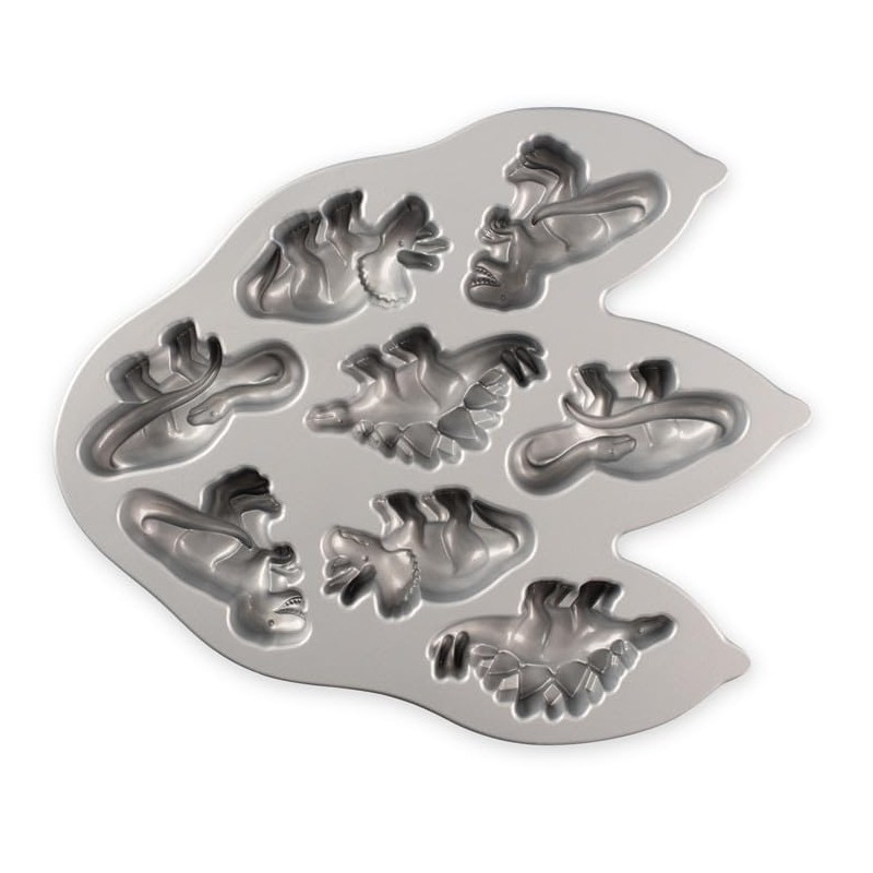 Nordic Ware Dinosaur Cakelet, 3 Cups, Toffee