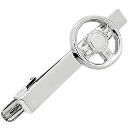 Silver Steering Wheel Tie Clip