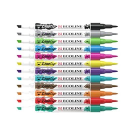 Craftelier Duotip Ecoline Watercolour Pen with Double Tip, Indigo Blue 533