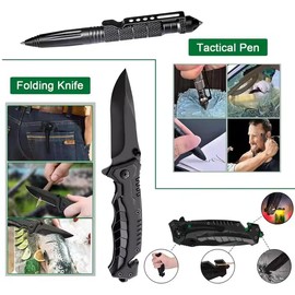 SurvivalX 14-in-1 Survival Gear, Be Prepared for Any Adventure with Ultimate Gear Essentials! Gifts for Men, Mens Gifts, Gifts for dad, dad Gifts, Camping, Hunting