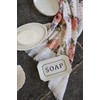 Clayre & Eef Tekst 6CE0801 Soap Dish White / Blue