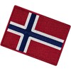 EmbTao Norway Flag Embroidered Emblem Norwegian National Applique Fastener Hook