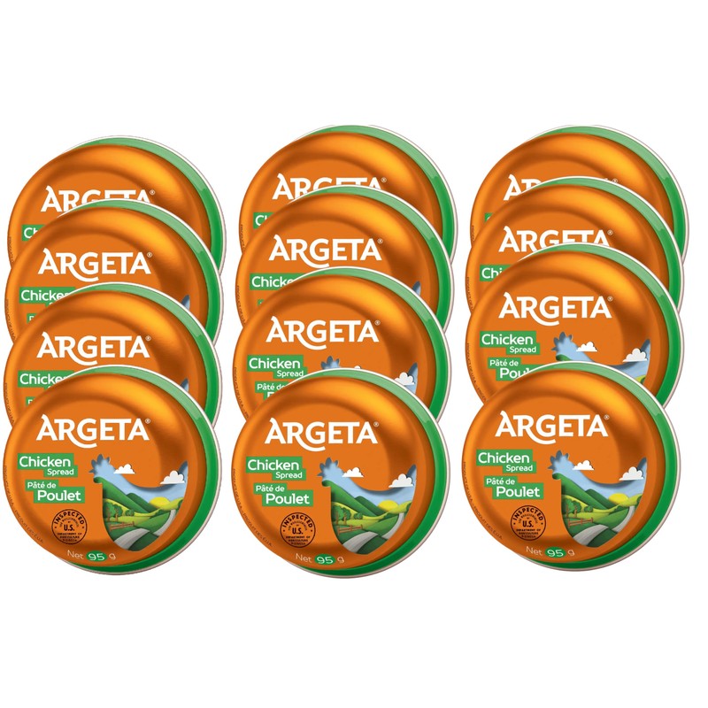 Argeta Pate Spread, Chicken, 3.35oz (6 PACK) - SET OF