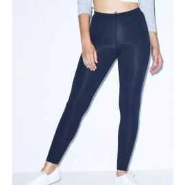 American Apperal Cotton Spandex Jersey Legging - Navy, XL