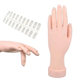 Practice Model Hand Nail Art Trainer Hand Fake Hand for Acrylic Gel False AU NEW