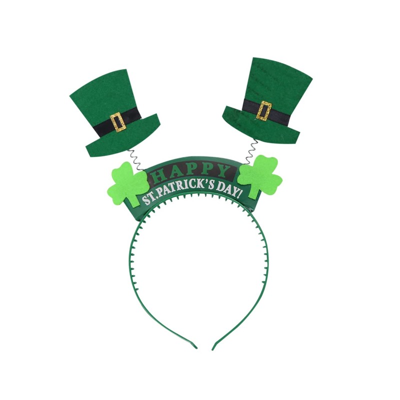 Minkissy 3pcs St Patrick's Day Hairband Set Creative Decor for